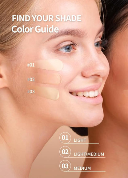 BEAUDIANI Natural Coverage – Mesh Tight Up Cushion – Korean Cushion Foundation, Semi-Matte Radiance, Long-lasting, Travel-Friendly Design (03 Medium Beige)