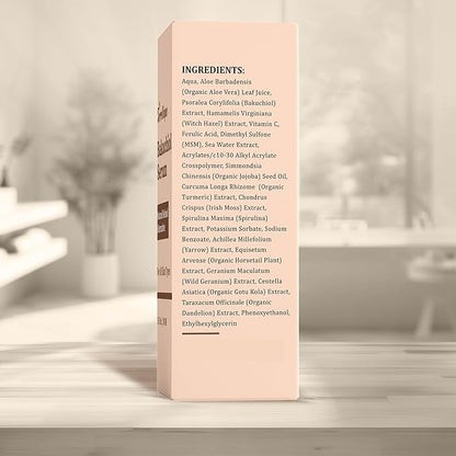 Bakuchiol Serum for Face - Retinol Alternative for Sensitive Skin - Contains Aloe, Centella, Spirulina - Bakuchiol Retinol Serum - Plumping, Anti Aging - Pore Minimizer - 1 Fl Oz - 2 Pack