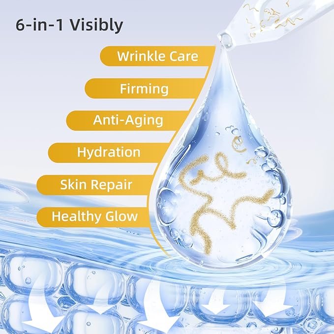 KOKN Silk Peptide Intensive Lifting Ampoule, Anti-Aging Hydrating Serum, KOKNMAX™ Complex, Multi Peptide, Collagen, 4D Hyaluronic Acid Serum for Wrinkles and Fine Lines & Radiance 0.05 fl.oz x 30e