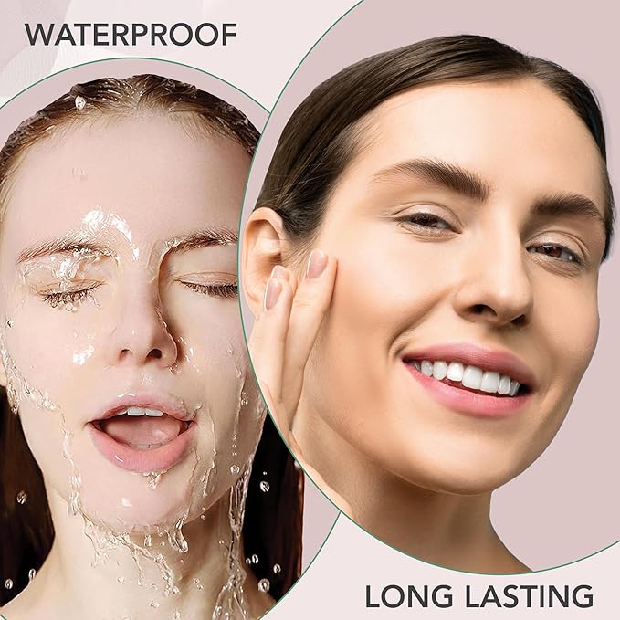 Dermaflage Waterproof Concealer Palette (Dark) - Concealer Full Coverage, Matte Finish for Face & Body - Hides Dark Circles & Acne - Smudge Proof Body Makeup Palette with 3 Pro SFX Shades + Brush